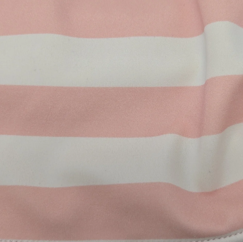 HANNA ANDERSSON LOT OF 2 BATHING SUIT TOPS TANKINI SWIM PINK STRIPE BLUE GIRLS 8